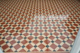 Red and Black Dot Tiles