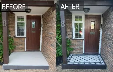 Before and After Victorian Tiles