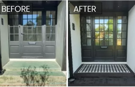 Before and After Victorian Tiles